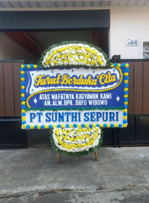 Papan Bunga Duka di Busungbiu